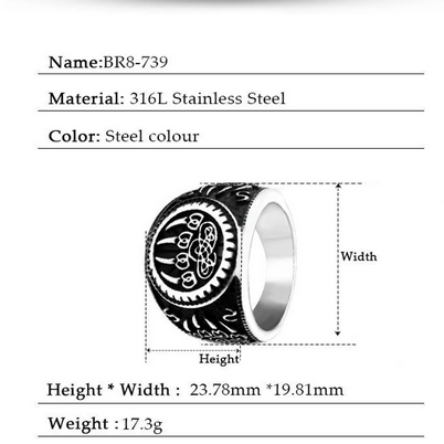 Nordic Viking Bear Claw Ring