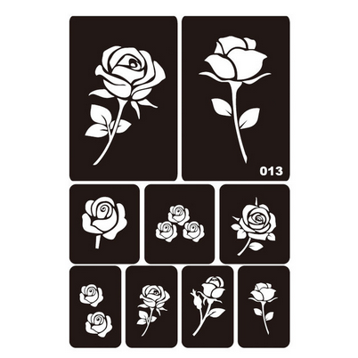 Henna Tattoo Stencils Set of Four