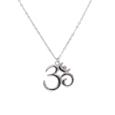 Om Sacred Symbol Necklace 925 Sterling Silver