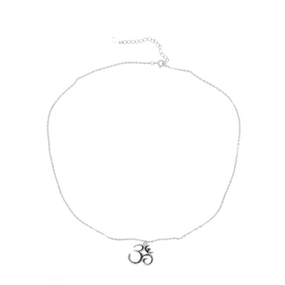 Om Sacred Symbol Necklace 925 Sterling Silver
