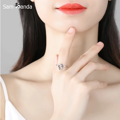 Sacred Om Symbol Adjustable Ring 925 Sterling Silver