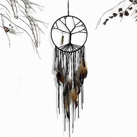 Tree Of Life W/ Smokey Quartz Wand Dreamcatcher (Dream Catcher)