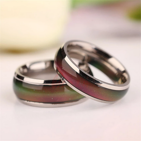 Stainless Steel Color Changing Mood Ring