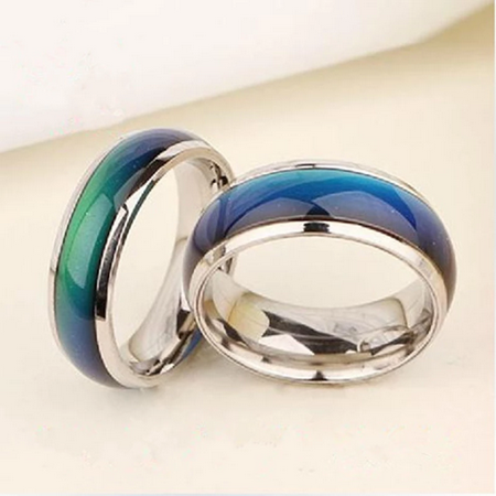 Stainless Steel Color Changing Mood Ring