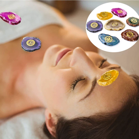 Natural Agate Crystal Ore Crown Chakra Base Energy Stones