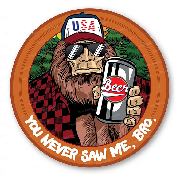 Bigfoot You Never Saw Me, Bro Decal