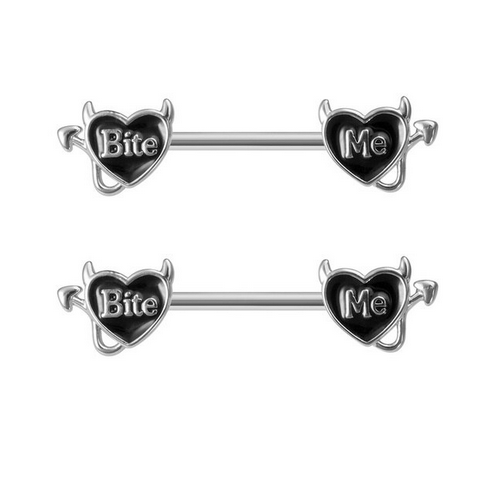 Devilish Bite Me Nipple Ring
