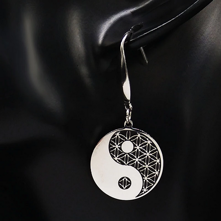 Yin & Yang SS Dangle Earrings