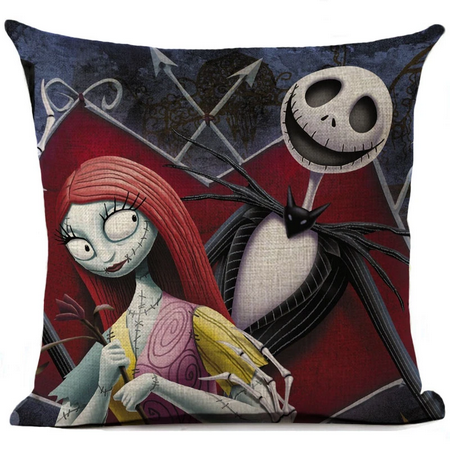 Comfy Jack Skellington and Sally Pillow Case - No Pillow