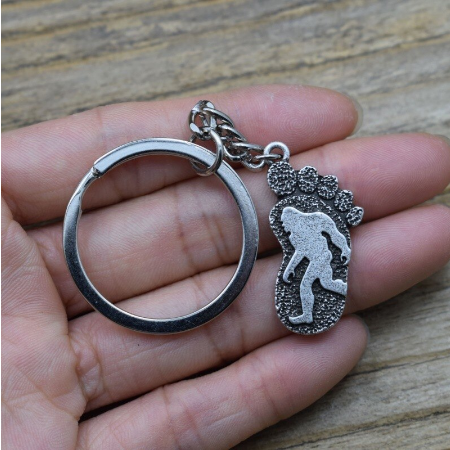 Bigfoot Inside a Big Foot Keychain