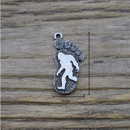 Bigfoot Inside a Big Foot Keychain