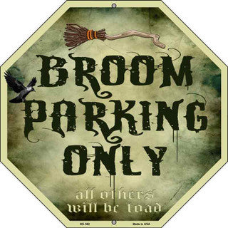 Broom Parking Only Decal / Sticker