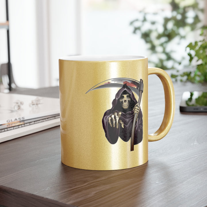 Reaper Metallic Mug (Silver\Gold) Two Images