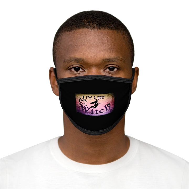 I'm A Bad Witch Mixed-Fabric Face Mask