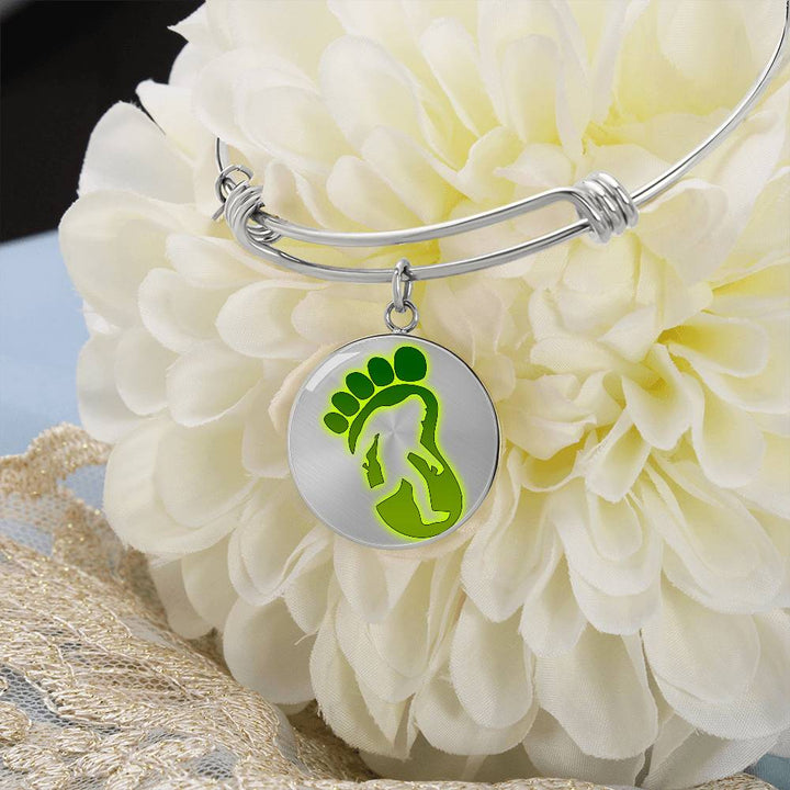 Glowing Bigfoot Bangle (Gold or Silver)