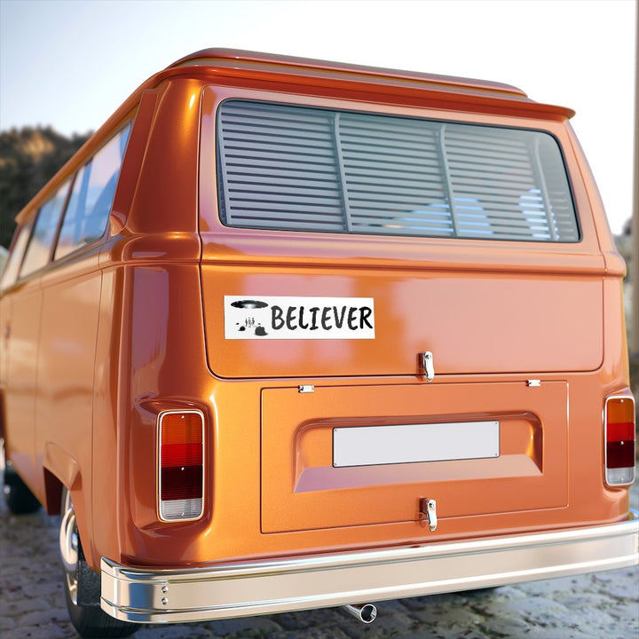 Alien UFO Believer Bumper Stickers (2 sizes)