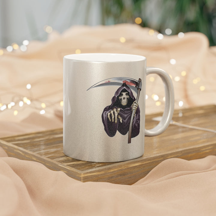 Reaper Metallic Mug (Silver\Gold) Two Images