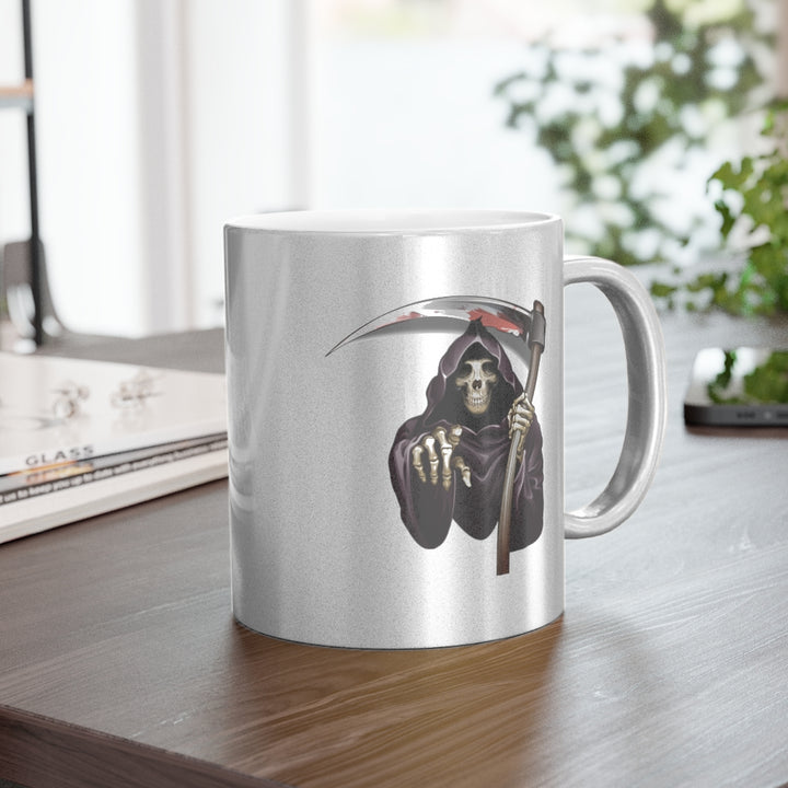 Reaper Metallic Mug (Silver\Gold) Two Images