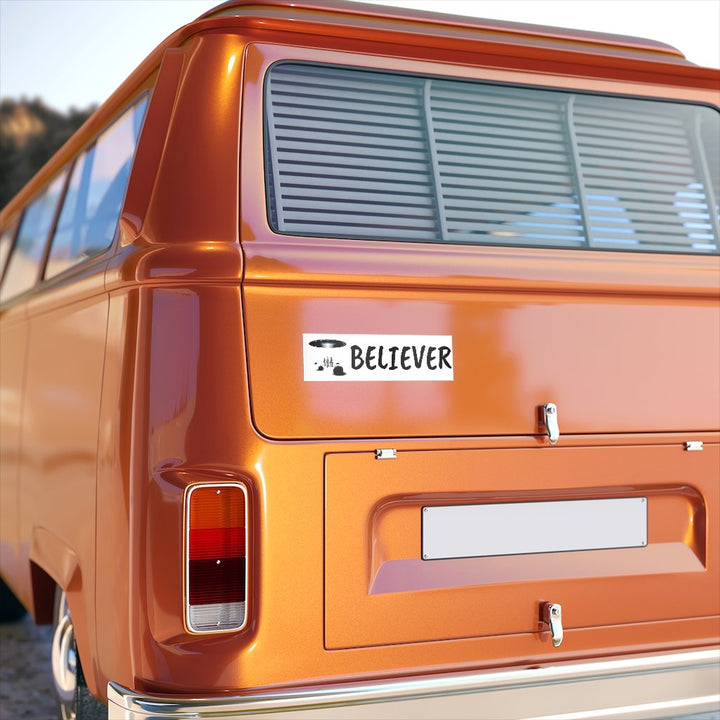 Alien UFO Believer Bumper Stickers (2 sizes)