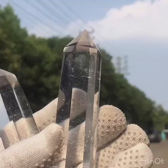 100% Natural Crystal Quartz Hexagonal Wand