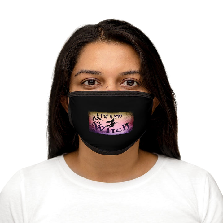 I'm A Bad Witch Mixed-Fabric Face Mask