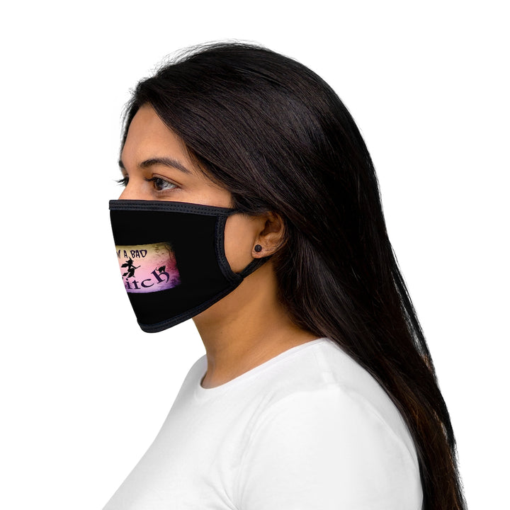 I'm A Bad Witch Mixed-Fabric Face Mask