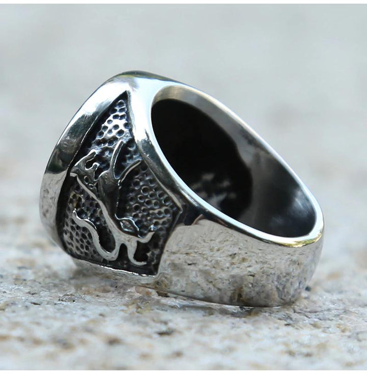 Nordic Wolf Ring