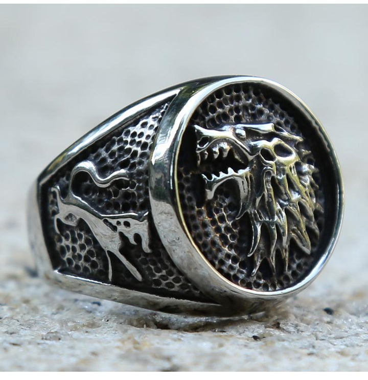 Nordic Wolf Ring