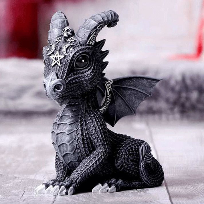 Witches Winged Dragon Resin Figure
