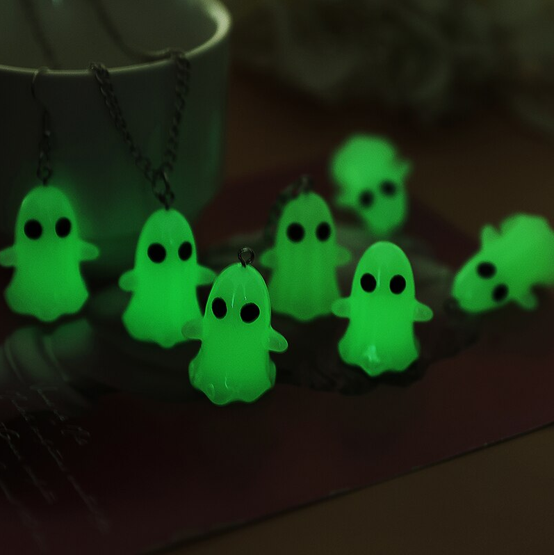 Glow In Dark Ghost Drop Earrings