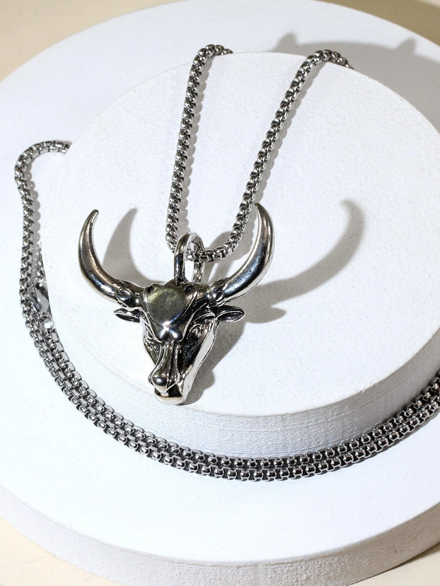 Taurus The Bull Head Necklace