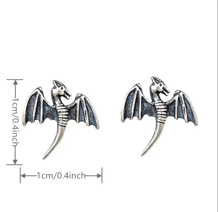 Chinese Dragon Stud Earrings