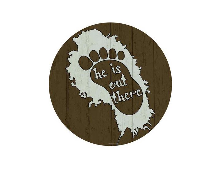 6" Bigfoot He Is Out There Decal