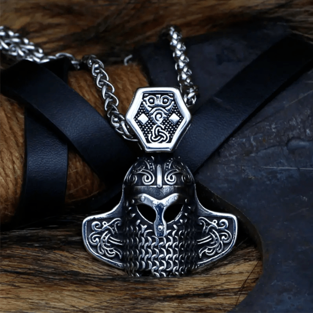 Knight Templar War Mask / Helmet Necklace