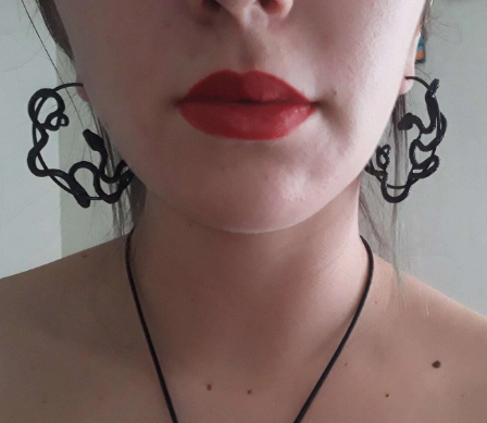 Gothic Serpent Hoop Earrings