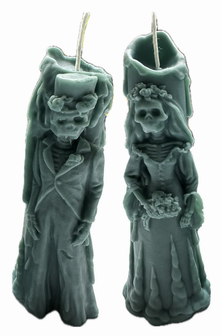 Mr. and Mrs. Skellington Candle