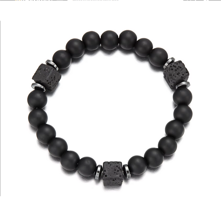 Calming Natural Black Obsidian Stone Bracelet