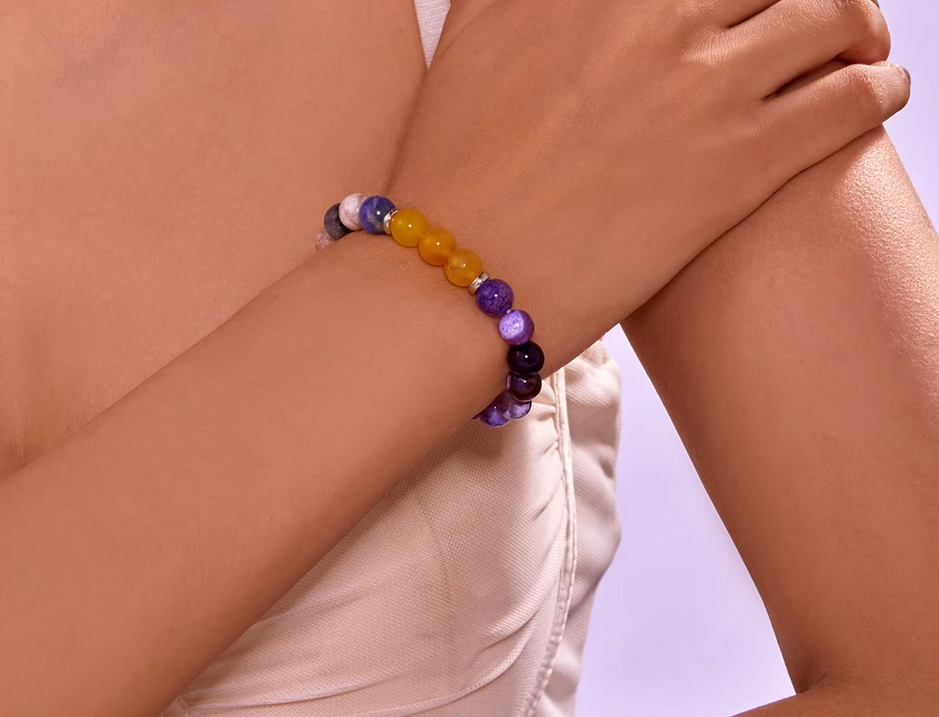 Success Natural Citrine Sodalite Amethyst Stone Bracelet