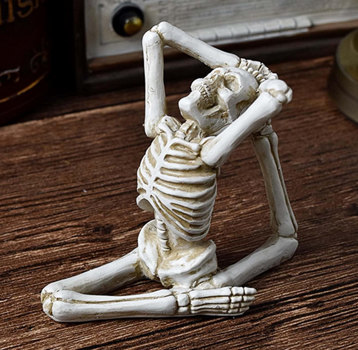 Leg Stretching Skeleton For Garden or Shelf