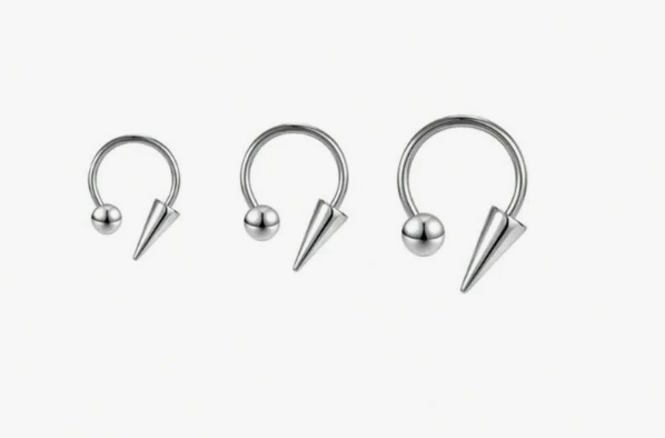 3Pcs Fashion Stainless Steel Septum Nose Ring For Woman Man