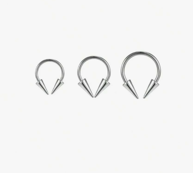 3Pcs Fashion Stainless Steel Septum Nose Ring For Woman Man