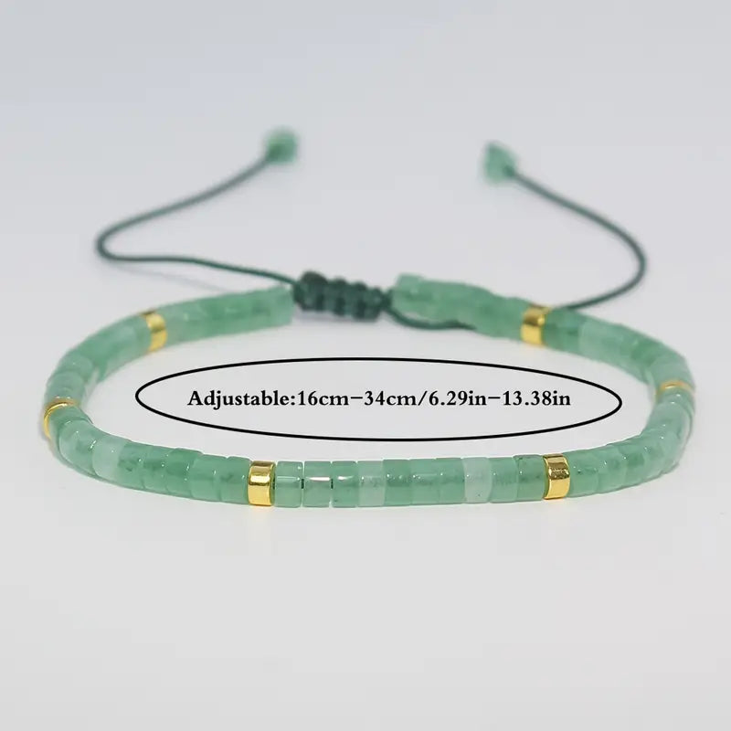 Greener Quartz Natural Stone Bracelet