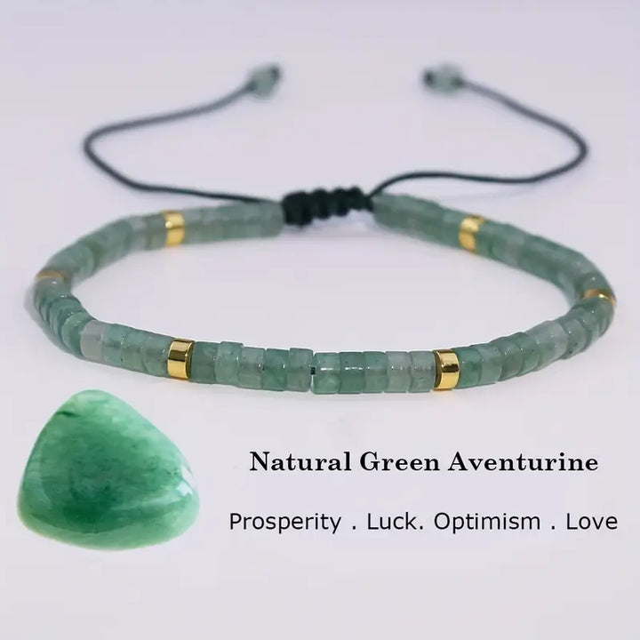 Greener Quartz Natural Stone Bracelet