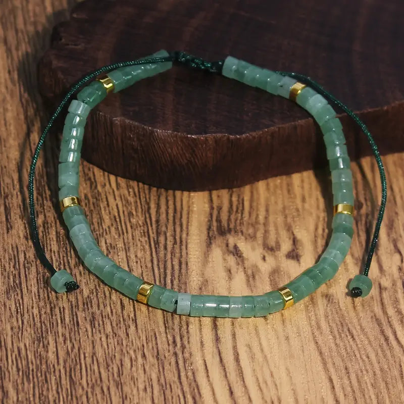 Greener Quartz Natural Stone Bracelet