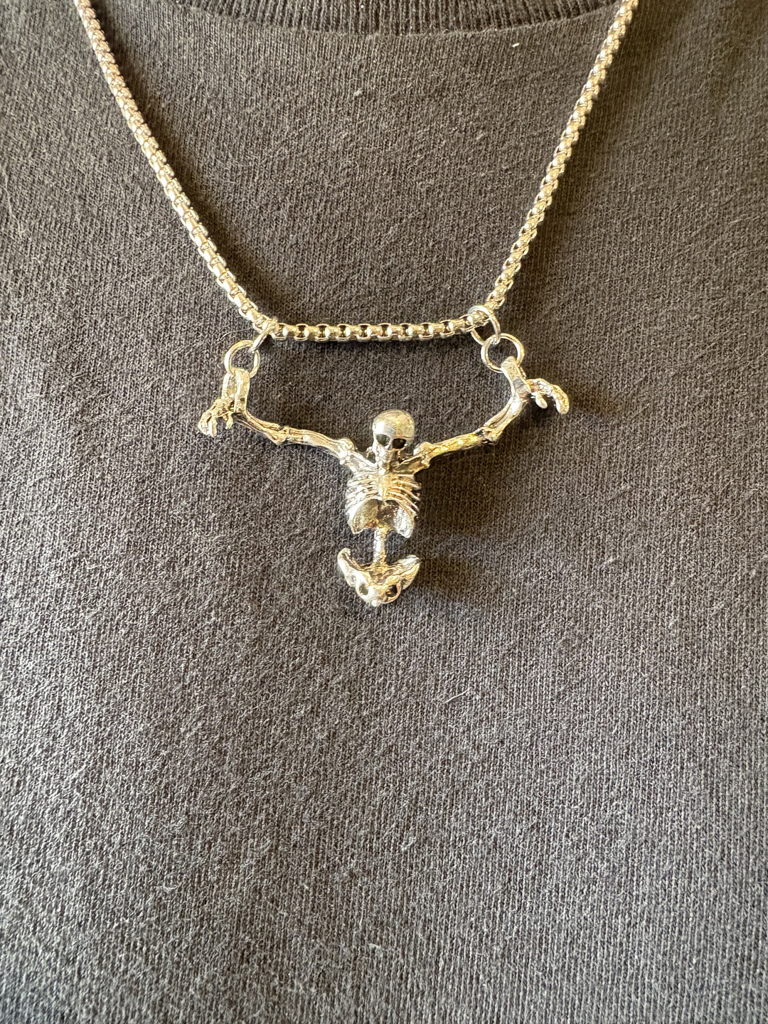 Legless Hanging Skeleton Necklace