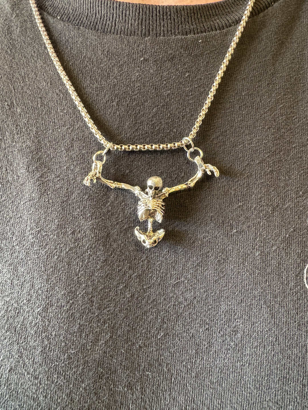 Legless Hanging Skeleton Necklace