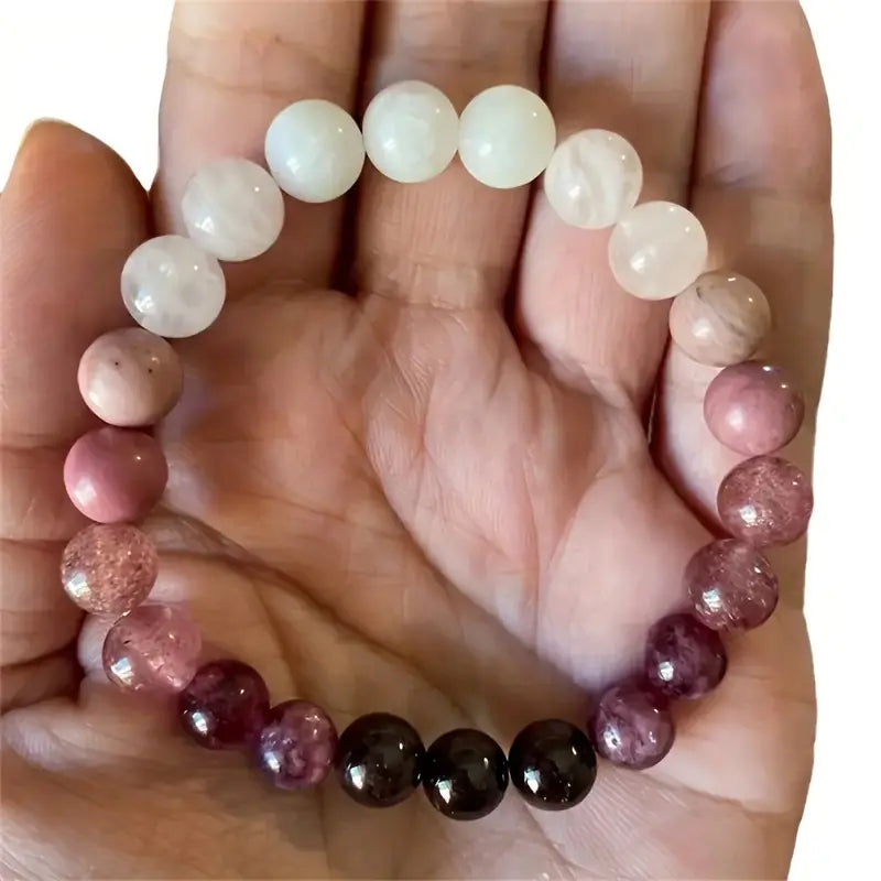 Candy Tourmaline Stone Mixed Bracelet