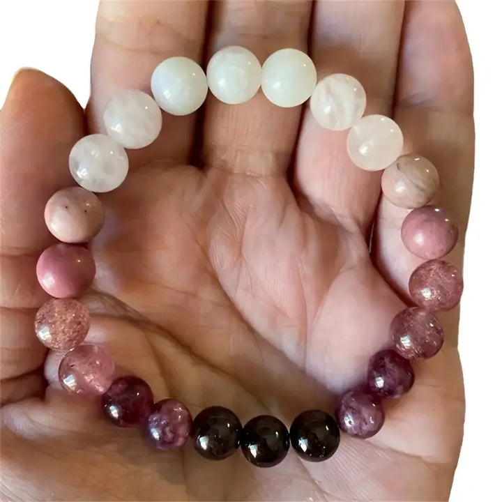 Candy Tourmaline Stone Mixed Bracelet