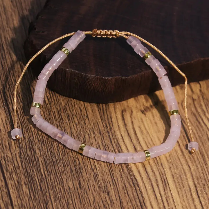 Rose Quartz Natural Stone Bracelet