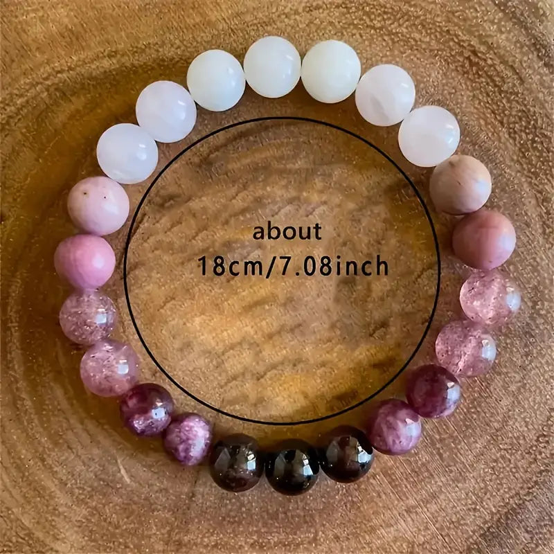 Candy Tourmaline Stone Mixed Bracelet